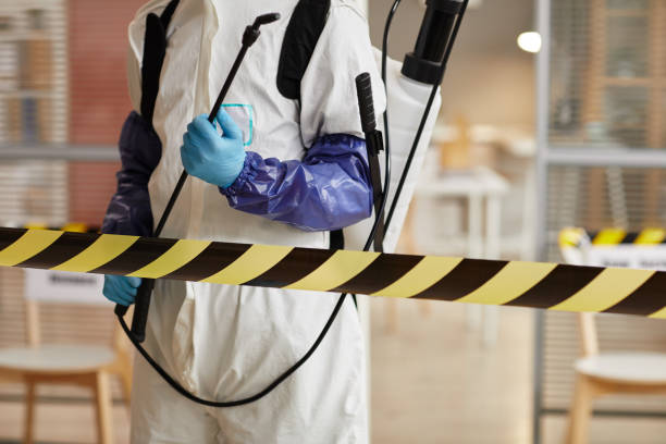 Professional Biohazard Cleanup technician working in Glencoe, IL